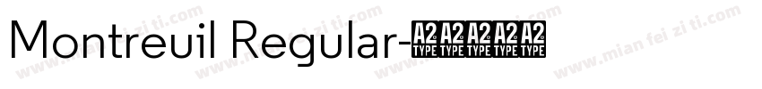 Montreuil Regular字体转换